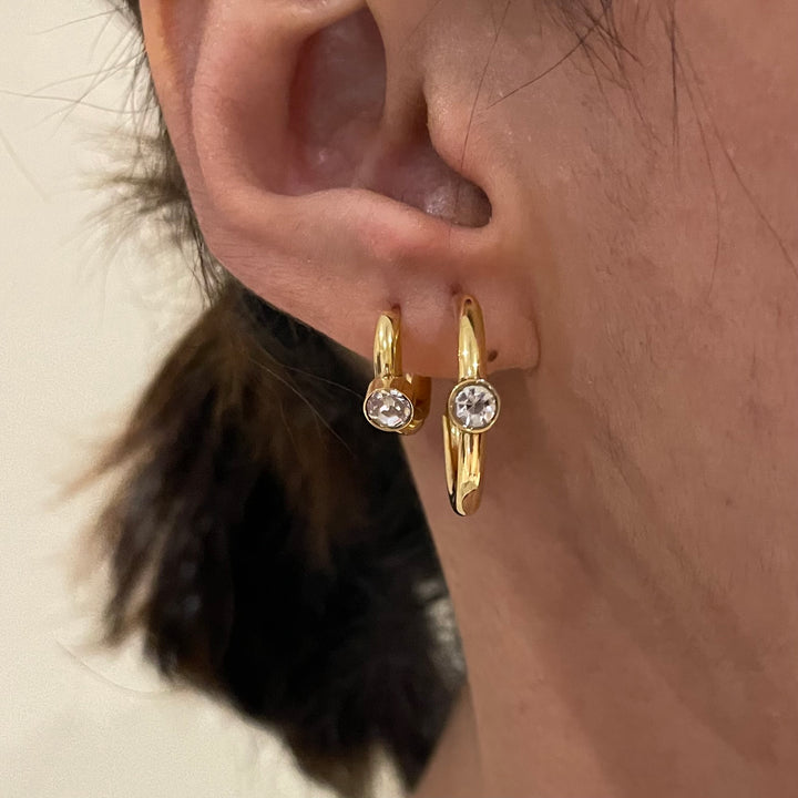 Cz Hoop Earring