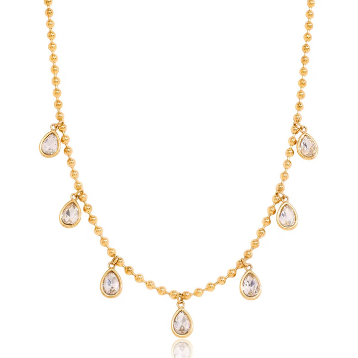 Dangle stone necklace