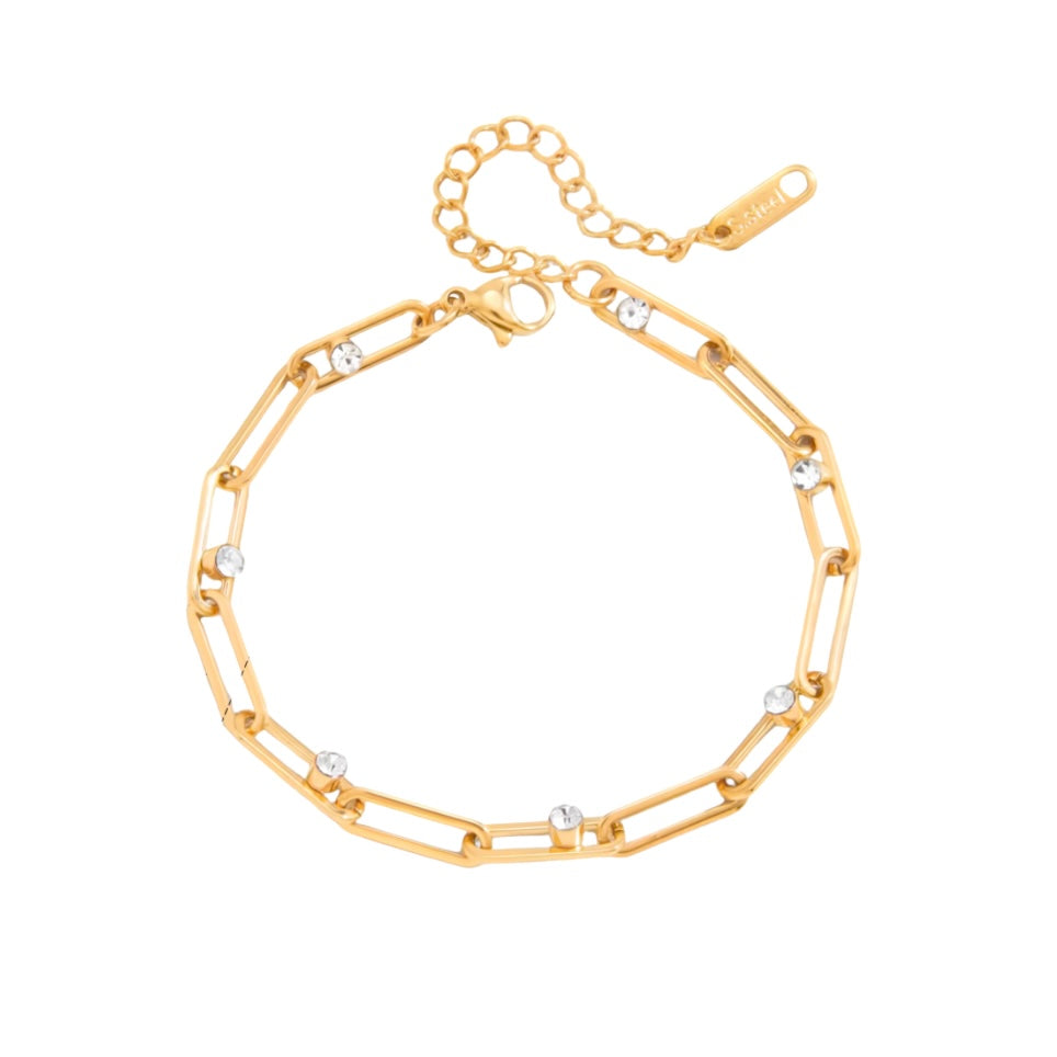 Thin Paperclip Bracelet
