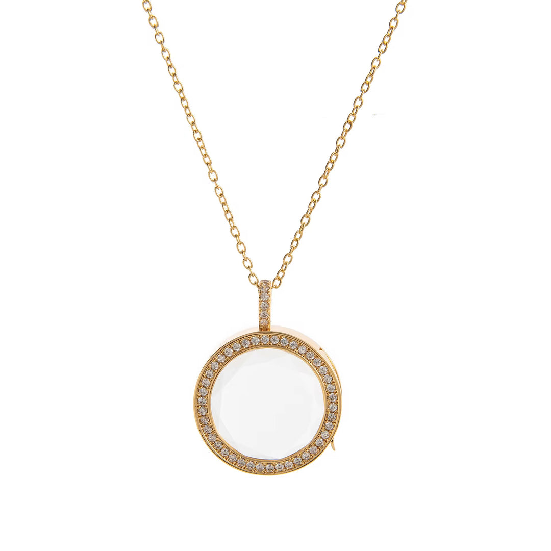ROUND LOCKET NECKLACE