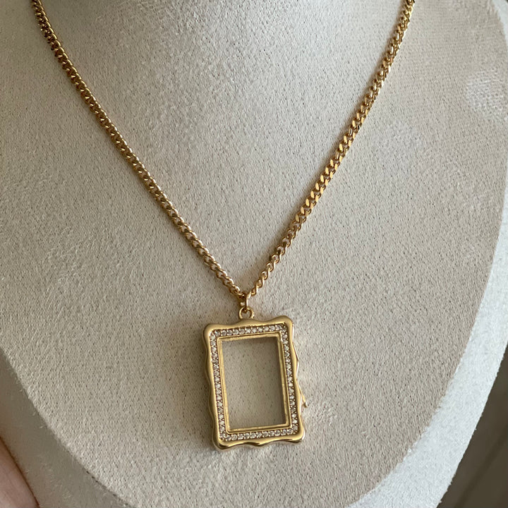 Rectangle Pendant Necklace
