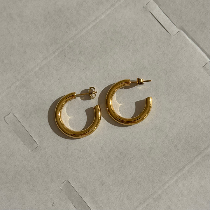 Hypoallergenic waterproof hoop earrings – Belleza By Zaa