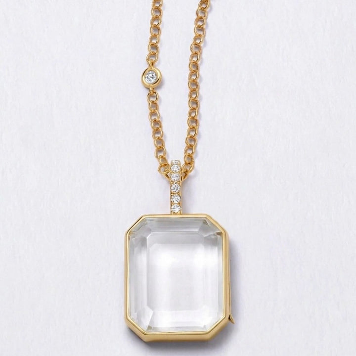 RECTANGLE LOCKET NECKLACE