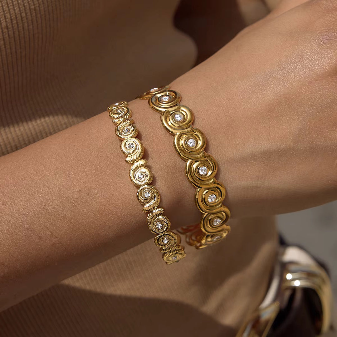 Swirl Cuff Bangle