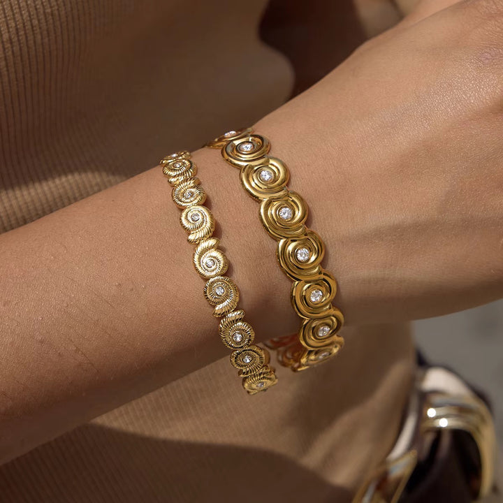 Swirl Cuff Bangle
