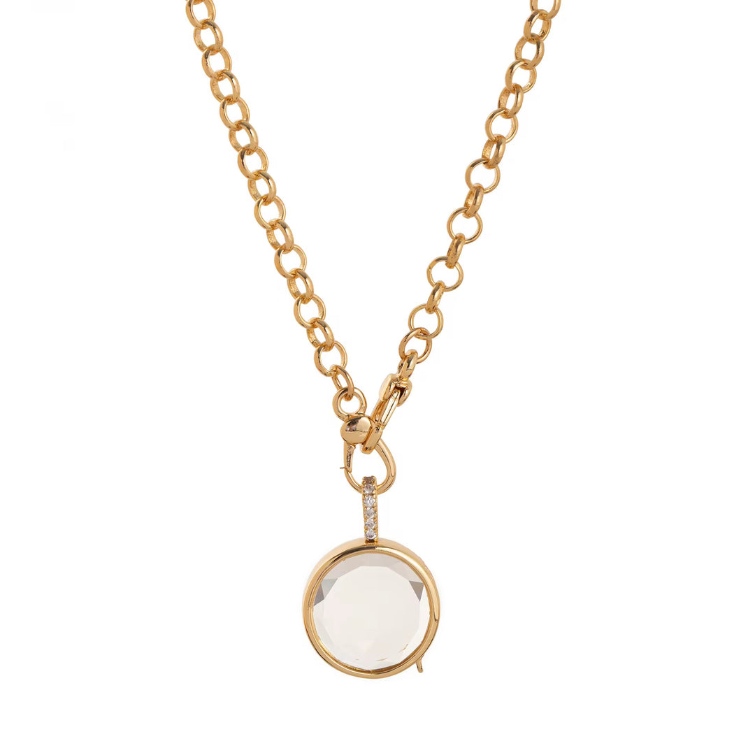 ROUND LOCKET NECKLACE