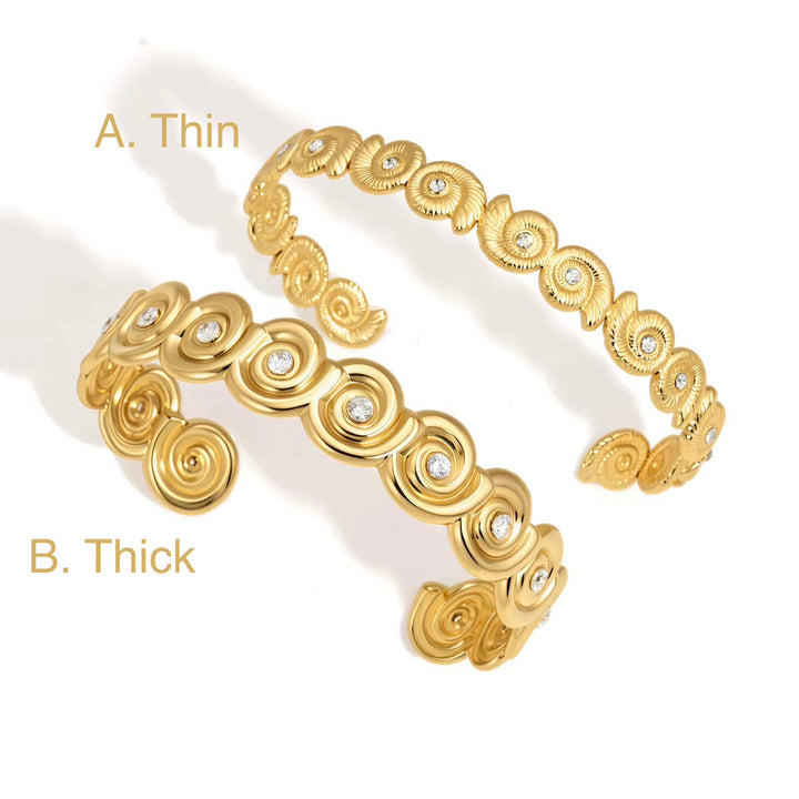 Swirl Cuff Bangle