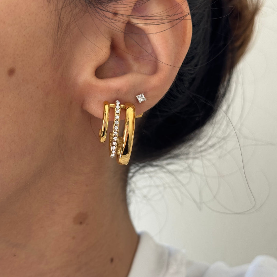Hypoallergenic waterproof hoop earrings – Belleza By Zaa