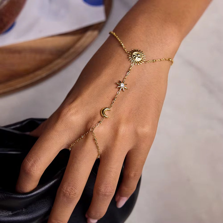 Sun- Moon & Star Handchain