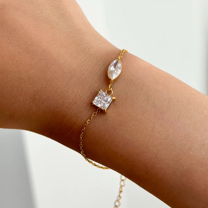 Bonfire Two stone bracelet