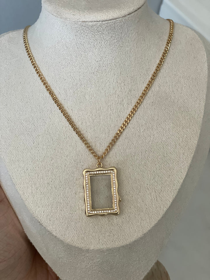 Rectangle Pendant Necklace