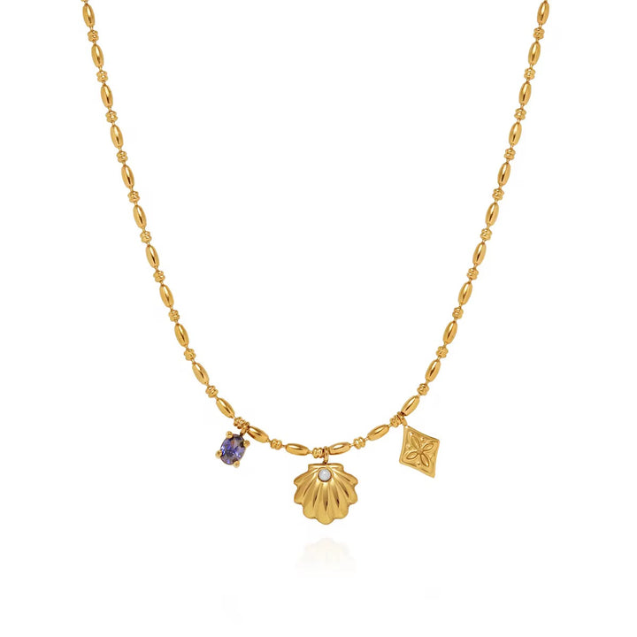 Blue Iris Necklace
