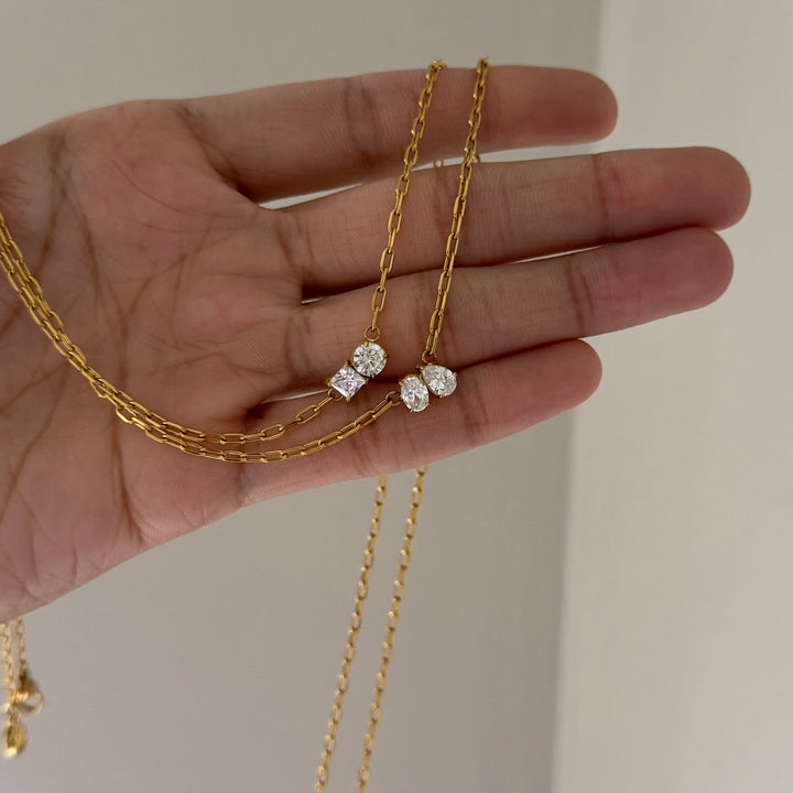 Dainty Necklace With Stone