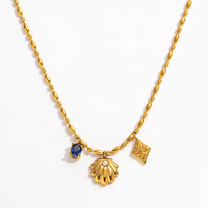 Blue Iris Necklace
