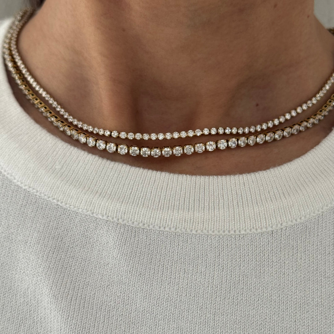 Gold Tennis Necklace