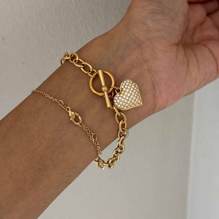 Pendant Heart Bracelet