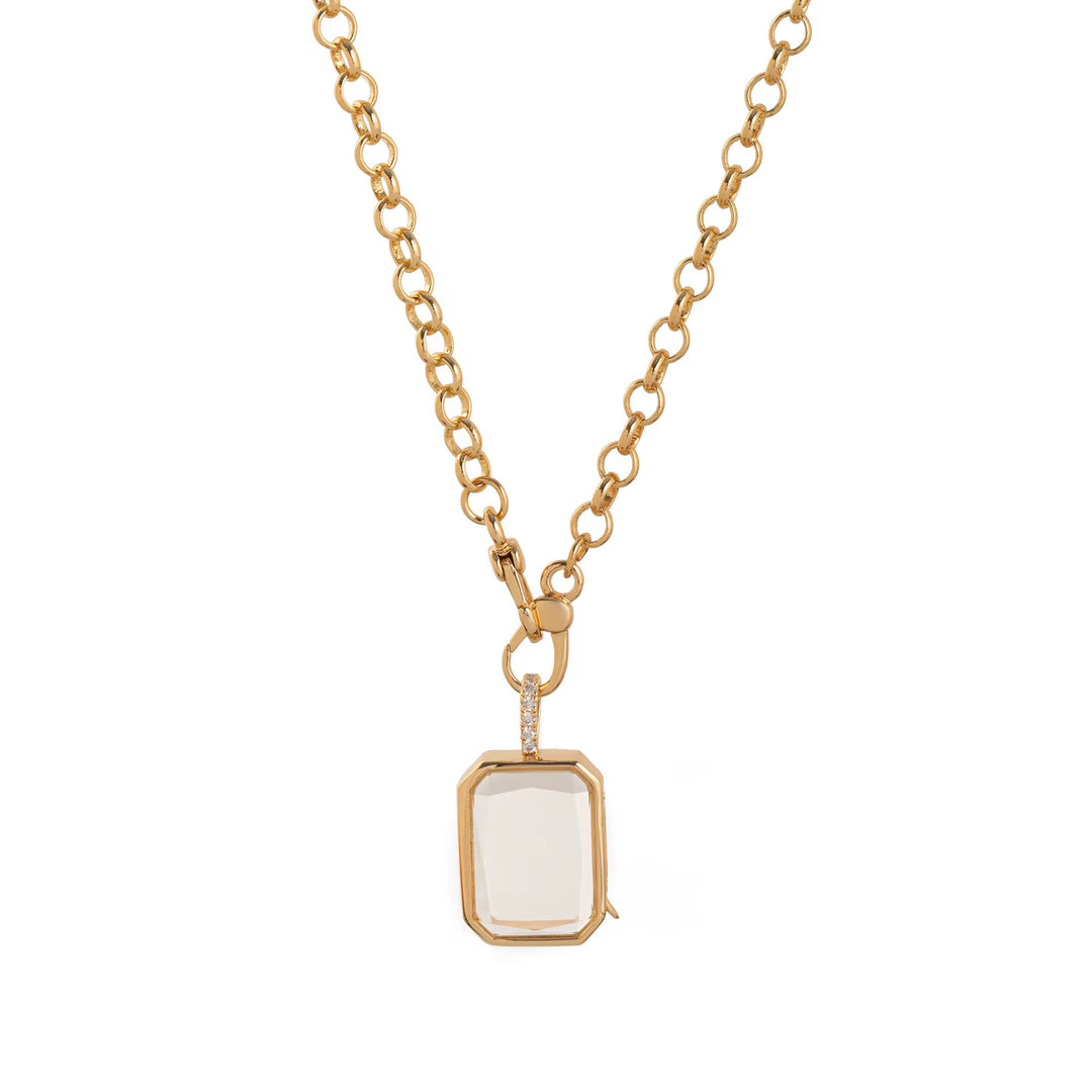 RECTANGLE LOCKET NECKLACE