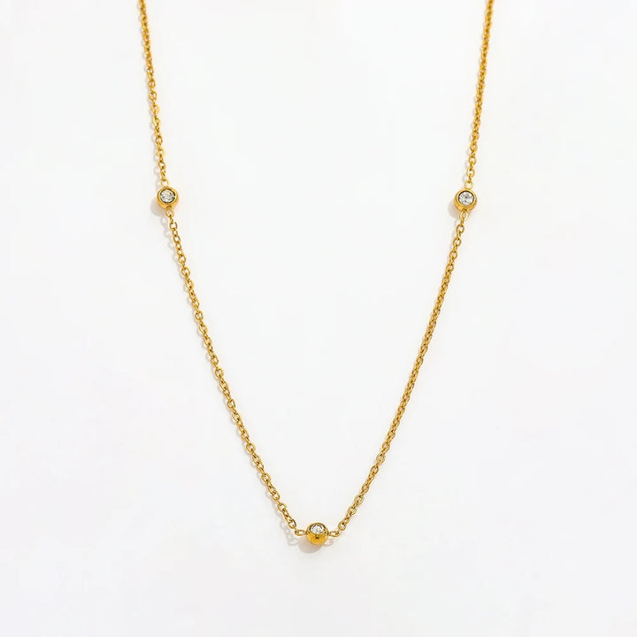 Dainty Stone Necklace