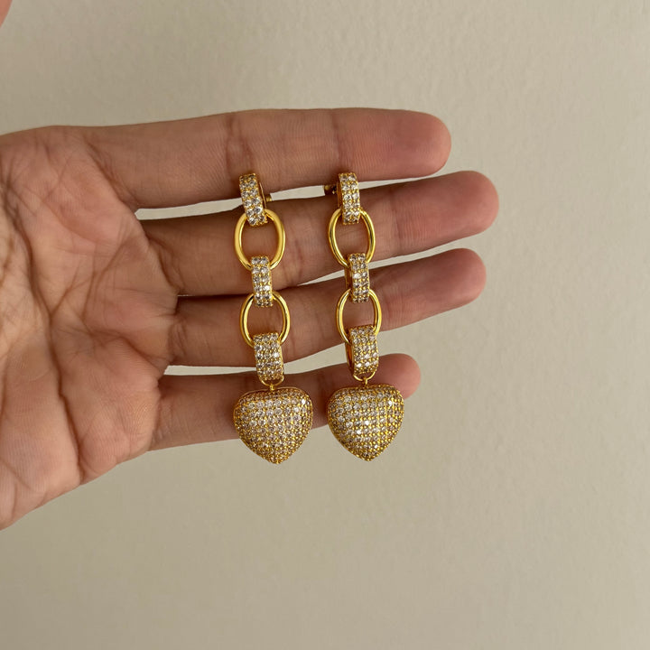 Heart Pendant Earring