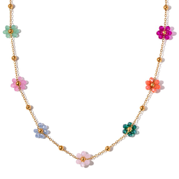 Colourful Daisy Necklace