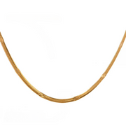 Herringbone necklace with design