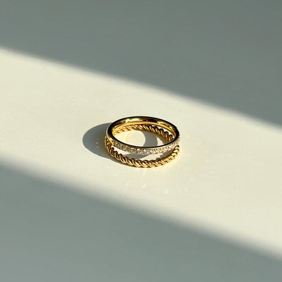 Double Layer Band Ring