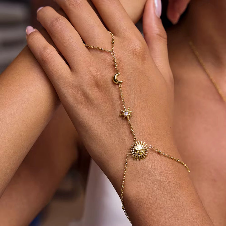 Sun- Moon & Star Handchain