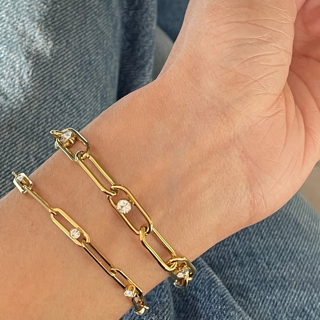 Thin Paperclip Bracelet