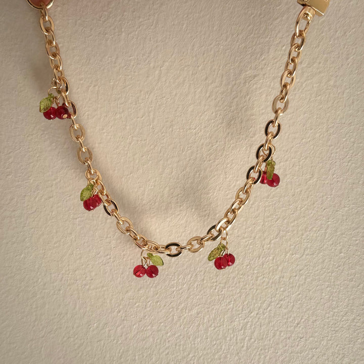 Cherry bag charm