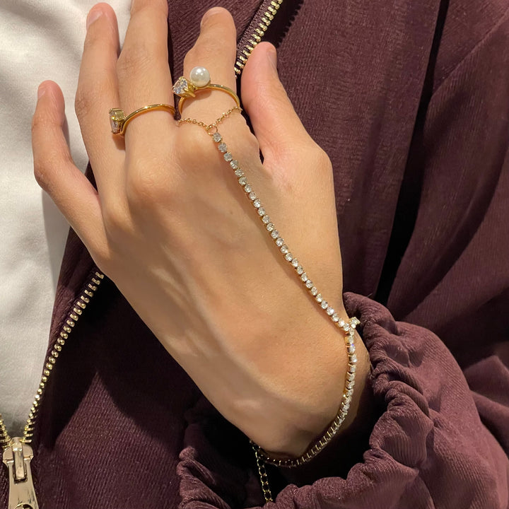 Tennis Bracelet Hand Chain