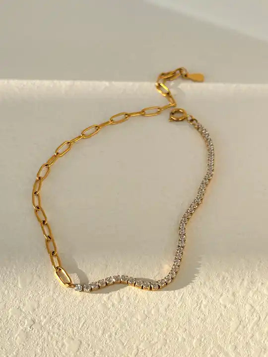 DIANA DIAMANTÉ & PAPERCLIP Anklet