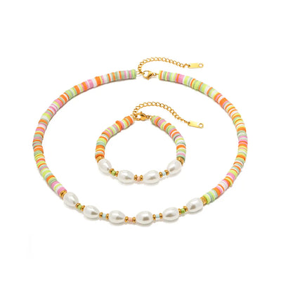 Coral Necklace & Bracelet