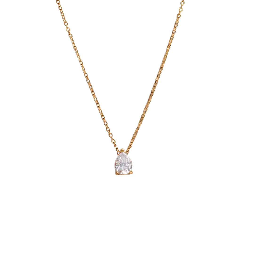 CZ waterdrop necklace