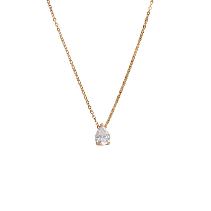 CZ waterdrop necklace