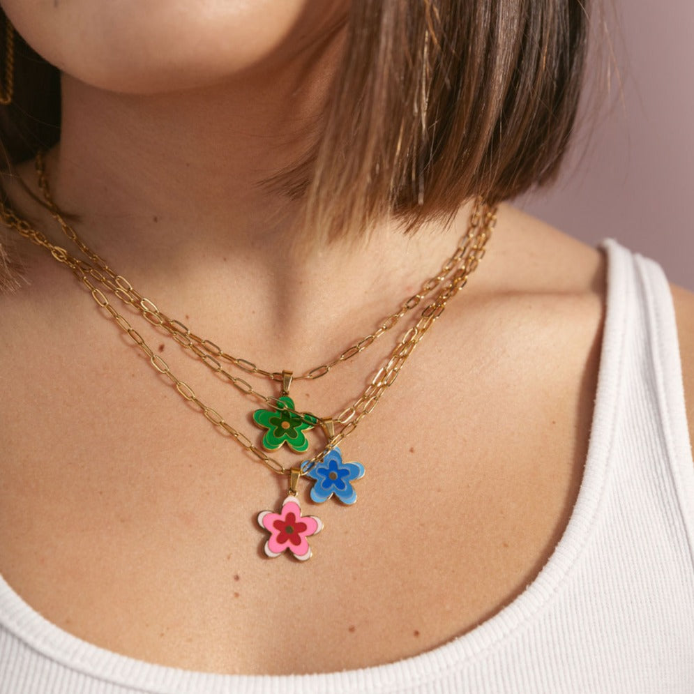 Flower Pendant Necklace