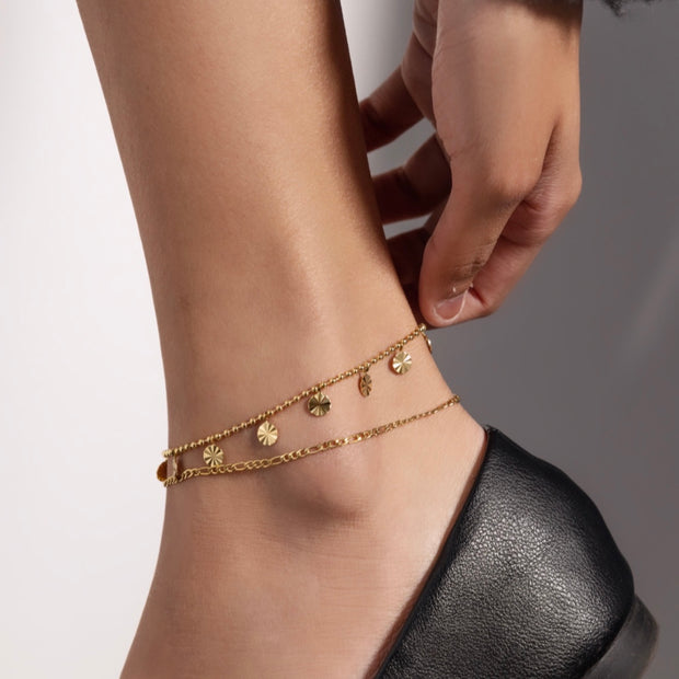 Round Disc Anklet