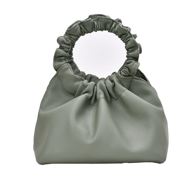 Ruched Handbag - Sage