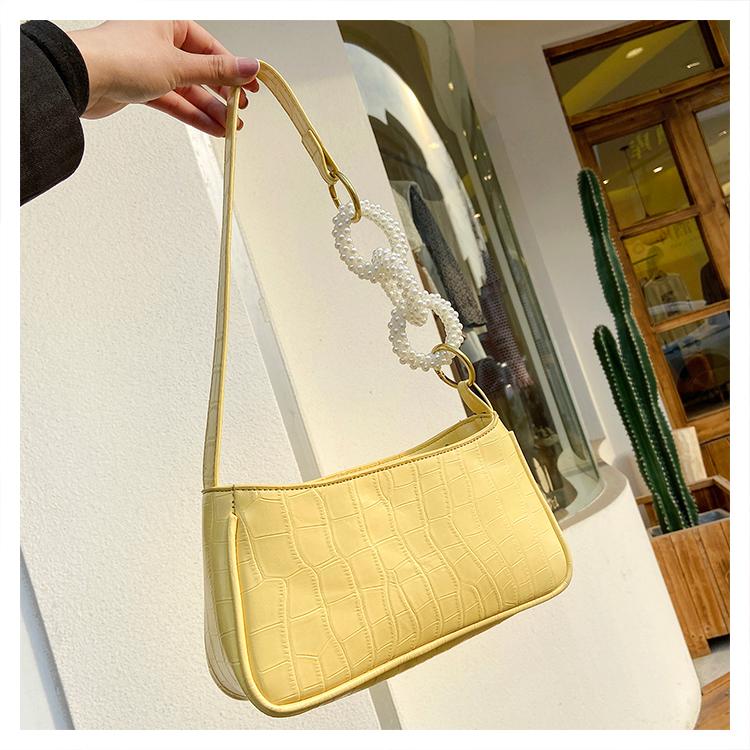 Pearl Shoulder Bag - Yellow