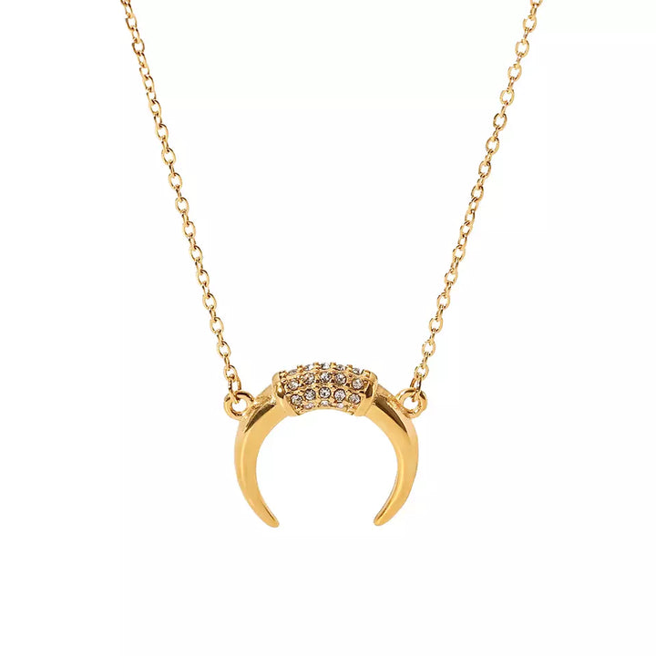 CZ Half Moon Necklace