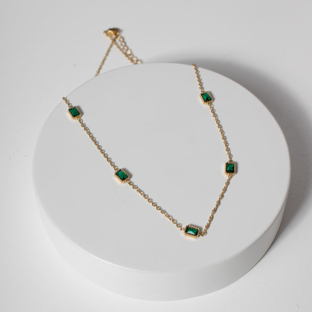 Emarati Emerald Green Necklace