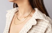 Ollie Thin snake necklace