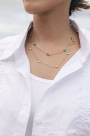 Emarati Emerald Green Necklace