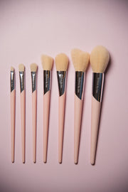 Belleza By Zaa 7pc #Basic Brush Set - Pink & Cream