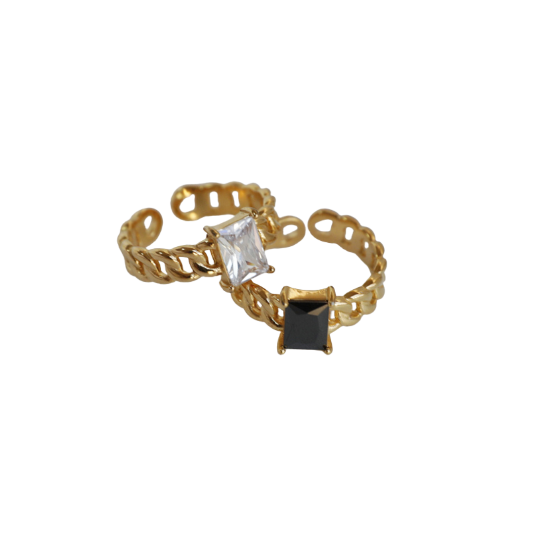 Marina Adjustable Stone Ring