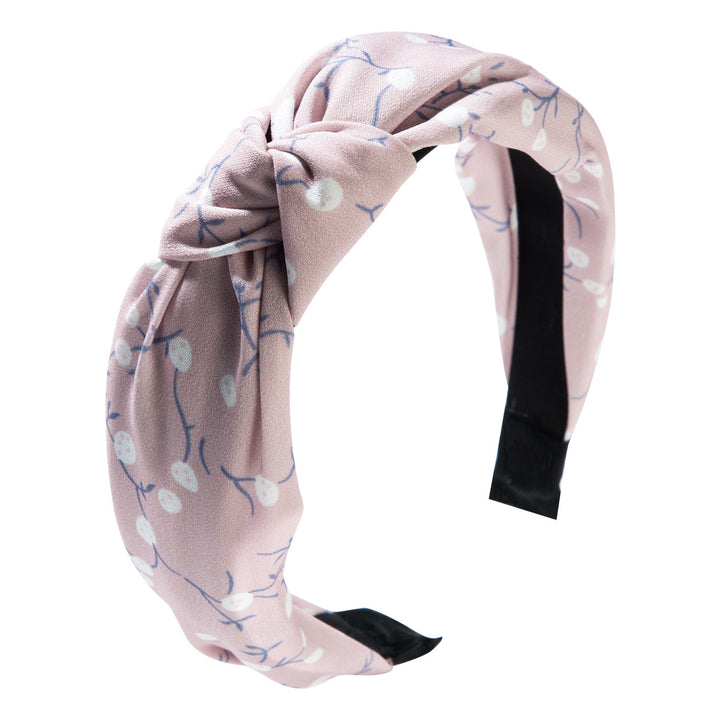 Printed Chiffon Headband - Pink