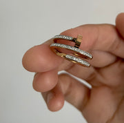 Rose Gold Nail Ring - Size 5
