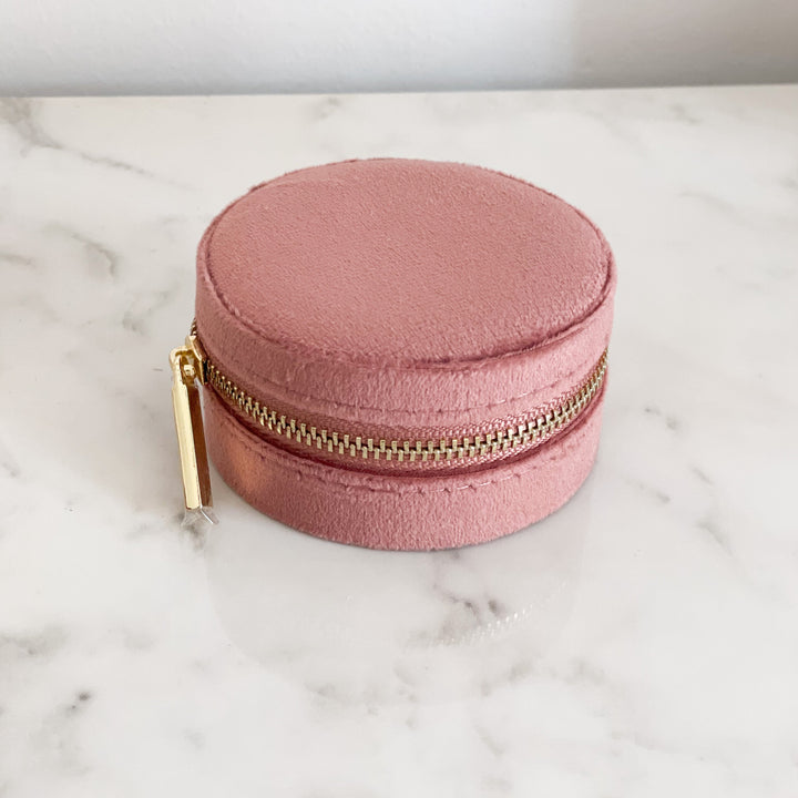 Velvet jewellery box | Dirty Pink