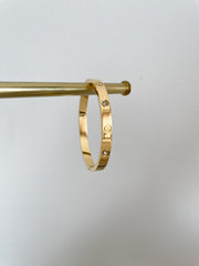 Love bangle with stone - 6mm