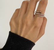 Rose Gold Nail Ring - Size 6