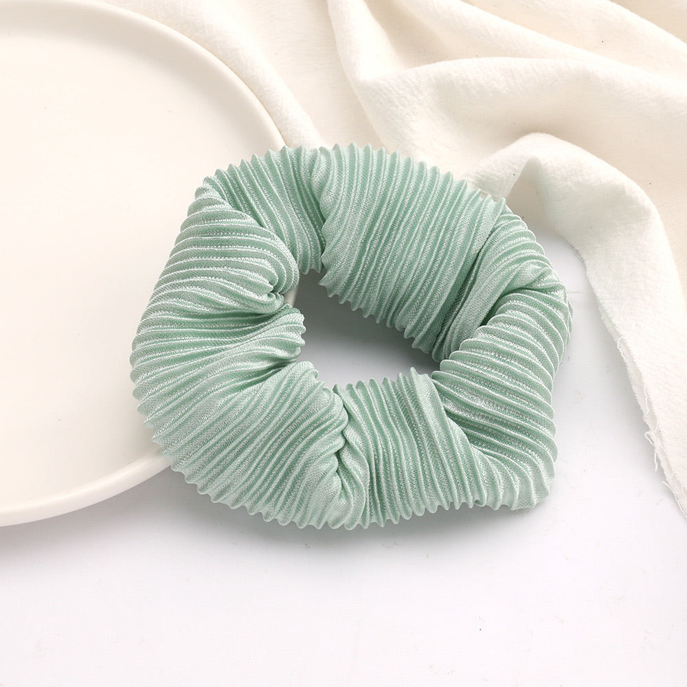 Pleated Scrunchie - Green